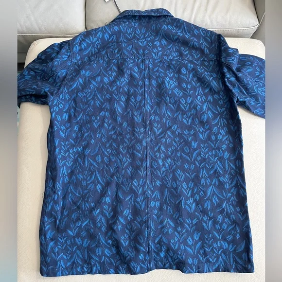 NWT - Scotch & Soda Men’s Linen Blended Jacquard Overshirt Jacket - Size M - Picture 7 of 10